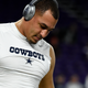 Tyrone Crawford of the Dallas Cowboys warms up before the game against the Minnesota Vikings on December 1, 2016 at US Bank Stadium in Minneapolis, Minnesota.